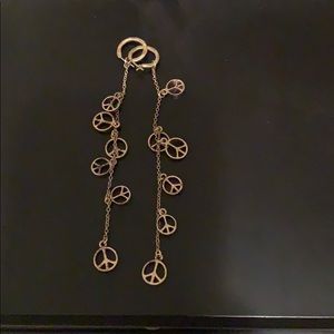 Peace sign earrings